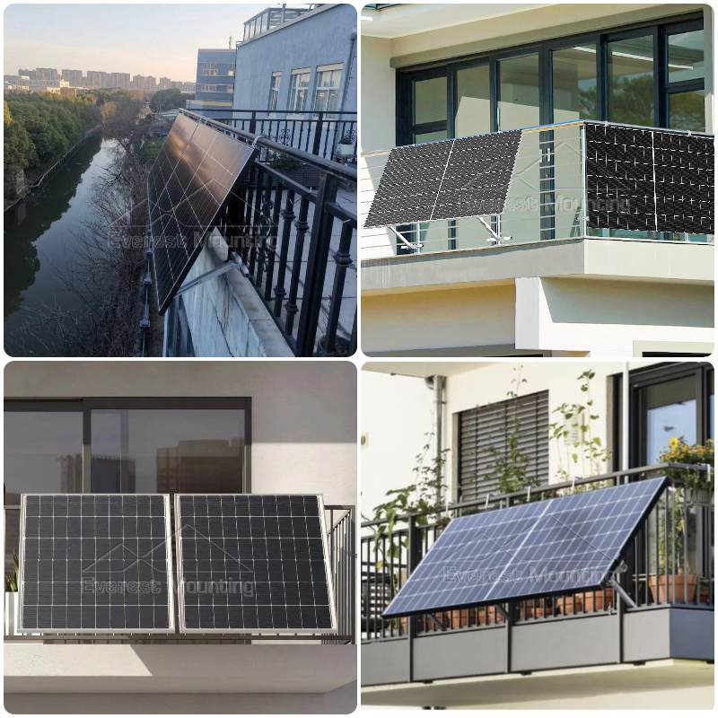 balcony solar bracket balcony solar bracket
